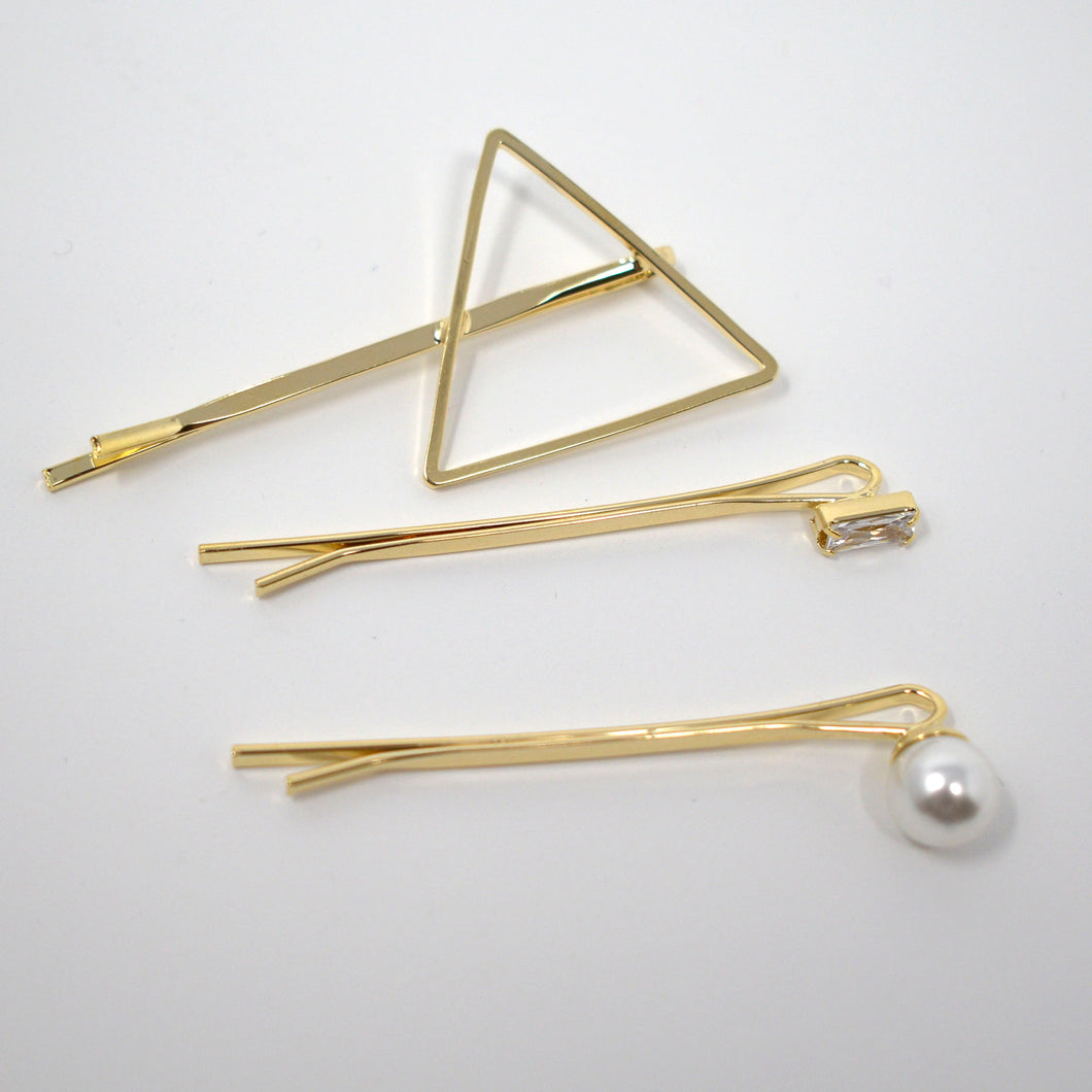 Triangle Pearl Assorted Bobby Pins