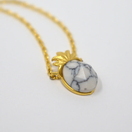 Pineapple Stone Pendant Necklace