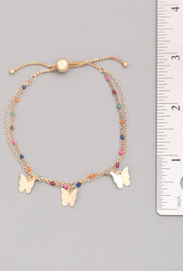 Dainty Butterfly Adjustable Bracelet