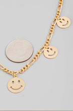 Smiley Face Station Necklace