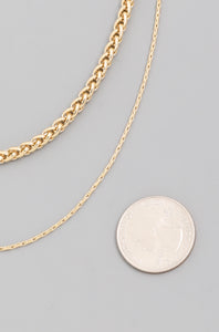 Layered Spiga Chain Necklace