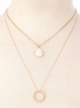 Dainty Layered Circle Charm Necklace
