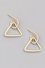 Small Triangle Drop Earrings