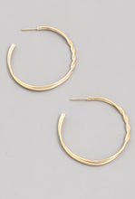 Double Twist Hoop Earrings