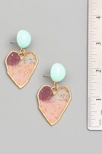 Heart of Gold Dangle Earrings